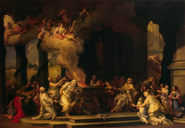 Main Product Photo of Dedication of a New Vestal Virgin Painting by Alessandro Marchesini
