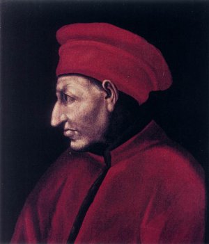 Portrait of Cosimo de' Medici the Elder Oil painting by Alessandro Pieroni