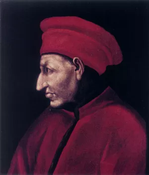 Portrait of Cosimo de' Medici the Elder Oil painting by Alessandro Pieroni