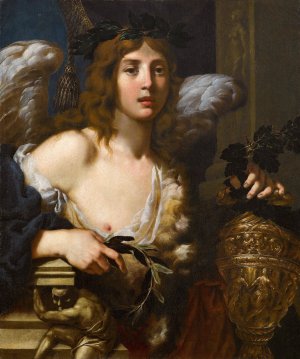 Allegoria Della Virtù Della Amor by Alessandro Rosi Oil Painting