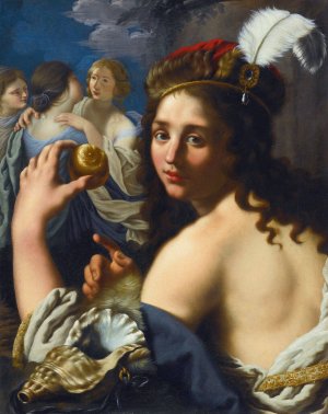 The Judgement Of Paris by Alessandro Rosi Oil Painting