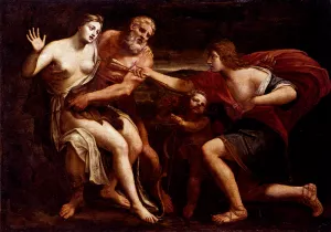 Cephalus and Procris by Alessandro Turchi - Oil Painting Reproduction