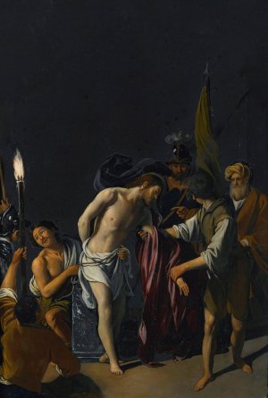 Christ Tied To The Column by Alessandro Turchi Oil Painting