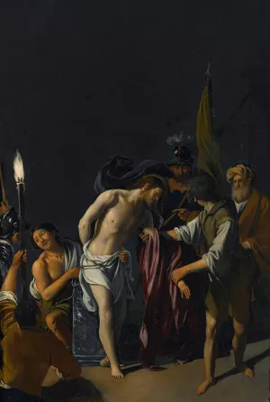 Christ Tied To The Column by Alessandro Turchi Oil Painting