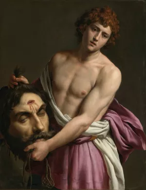 David With The Head Of Goliath by Alessandro Turchi Oil Painting