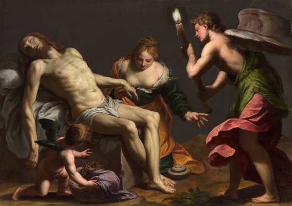 Main Product Photo of Lamentation over the body of Christ  Painting by Alessandro Turchi