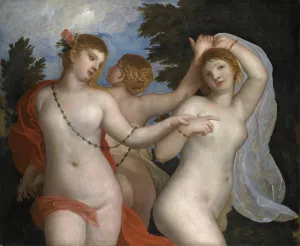 The Three Graces by Alessandro Varotari Oil Painting
