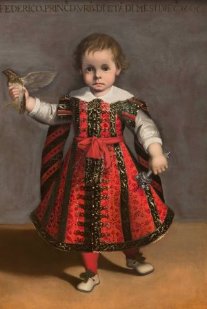 Prince of Urbino at the Age of Eighteen Months by Alessandro Vitali Federico Oil Painting