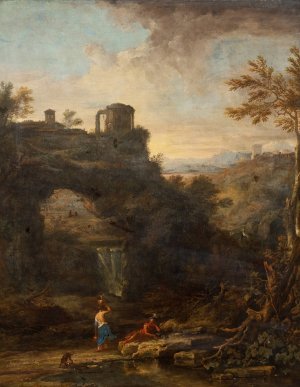 Landscape with a Tholos by Alessio De Marchis Oil Painting