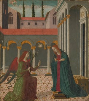 The Annunciation by Alesso Di Benozzo Oil Painting