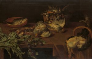 Still Life with Wild Fowl by Alexander Adriaenssen Oil Painting