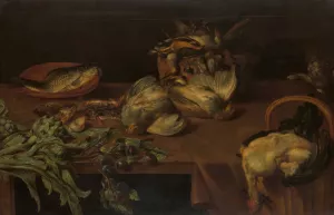 Still Life with Wild Fowl by Alexander Adriaenssen Oil Painting