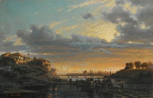 Southern Ukrainian Landscape by Alexander Alexandrovich Kiselev Oil Painting