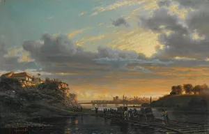 Southern Ukrainian Landscape by Alexander Alexandrovich Kiselev Oil Painting