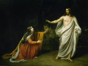 Christ's Appearance to Mary Magdalene after the Resurrection by Alexander Andreyevich Ivanov   Oil Painting