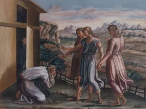 Biblical Scene III. Oil painting by Alexander Belopotocky