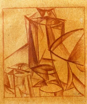 Composition painting by Alexander Bogomazov
