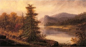 Along the Delaware River Oil painting by Alexander Charles Stuart