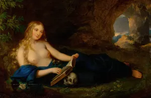 Reclining Magdalene by Alexander Clarot Oil Painting