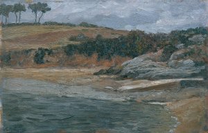 Bretonische Kuste by Alexander Demetrius Goltz Oil Painting