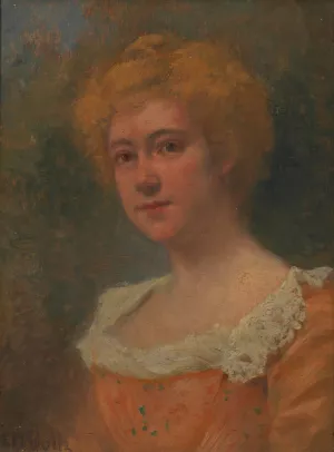Hermine Kunz, geb. Hutterstrasser by Alexander Demetrius Goltz Oil Painting
