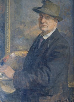 Mein Spiegelbild by Alexander Demetrius Goltz Oil Painting