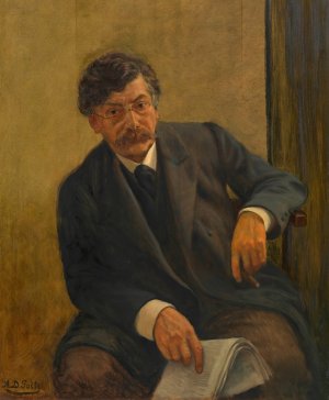 Viktor Adler by Alexander Demetrius Goltz Oil Painting