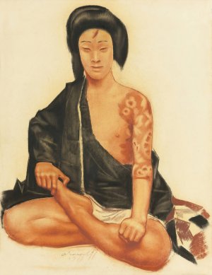 Benten Kozo Kikunosuke by Alexander Evgenievich Yakovlev Oil Painting