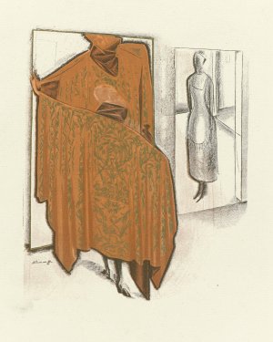 Effet de glace ; Manteau du soir, de Paul Poiret by Alexander Evgenievich Yakovlev Oil Painting