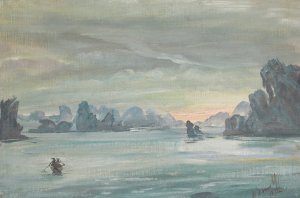Ha Long Bay, Vietnam by Alexander Evgenievich Yakovlev Oil Painting