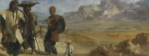 Kurds Near Kermanshah by Alexander Evgenievich Yakovlev Oil Painting