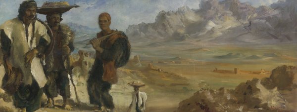 Main Product Photo of Kurds Near Kermanshah  Painting by Alexander Evgenievich Yakovlev