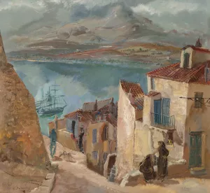 Le port de Calvi Oil painting by Alexander Evgenievich Yakovlev