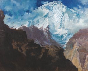 Mount Rakaposhi by Alexander Evgenievich Yakovlev Oil Painting