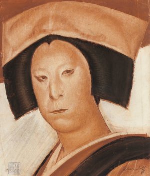 Nakamura Utaemon by Alexander Evgenievich Yakovlev Oil Painting