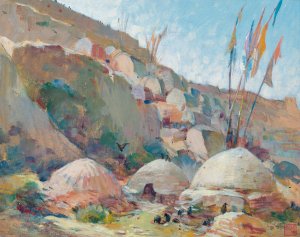 Paysage Chimerique by Alexander Evgenievich Yakovlev Oil Painting