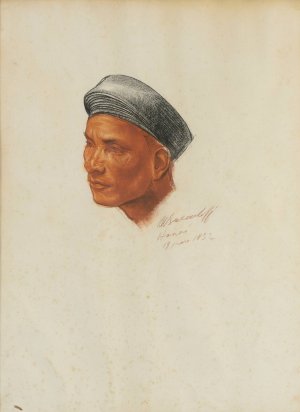 Portrait of A Vietnamese Man by Alexander Evgenievich Yakovlev Oil Painting