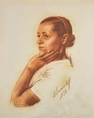Portrait of Irene Andreeva by Alexander Evgenievich Yakovlev Oil Painting