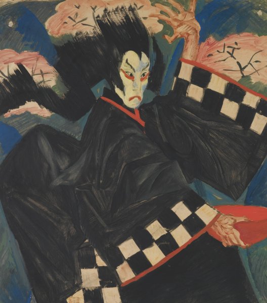 Main Product Photo of Portrait Of Usaemon  Painting by Alexander Evgenievich Yakovlev