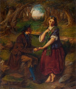 The Proposal by Alexander Fraser Jr. Oil Painting