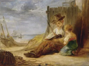 The Model Boat Oil painting by Alexander George Fraser
