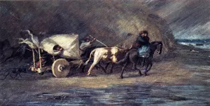 Carreta in a Storm by Alexander Harmer Oil Painting