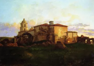San Luis Ray Mission by Alexander Harmer Oil Painting