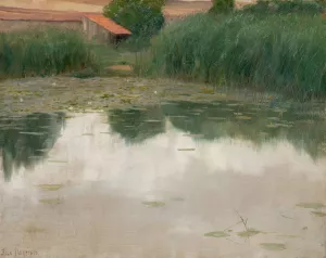 The Lily Pond by Alexander Harrison Oil Painting