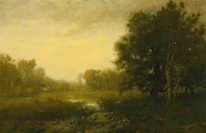 A Summer Day Oil painting by Alexander Helwig Wyant