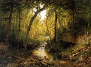 A Summer Haunt by Alexander Helwig Wyant - Oil Painting Reproduction