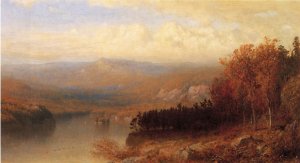 Adirondack Scene in Autumn by Alexander Helwig Wyant Oil Painting