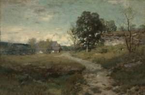 Arkville Landscape by Alexander Helwig Wyant Oil Painting