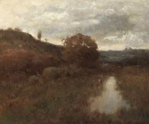 Autumn Landscape and Pool by Alexander Helwig Wyant Oil Painting