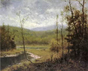 Quiet Stream, Adironcack Mountains by Alexander Helwig Wyant - Oil Painting Reproduction